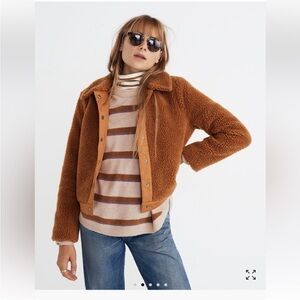 Madewell Tan Teddy Jacket